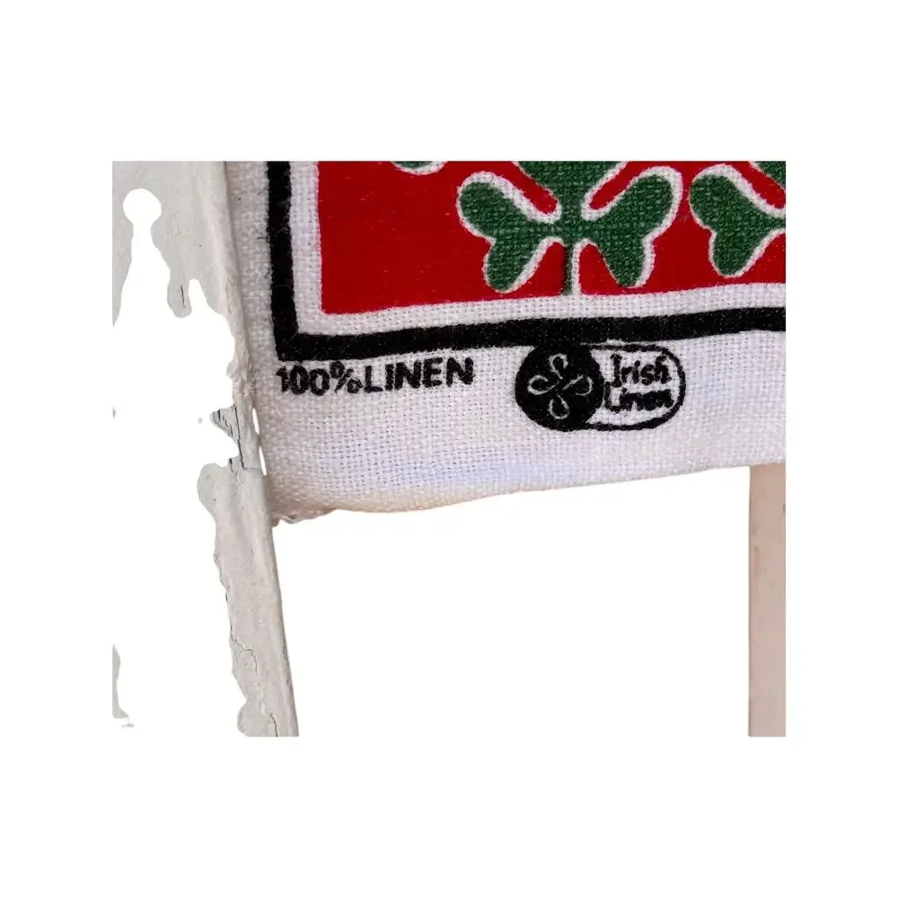 Vintage Linen Tea Towel - Wall Hanging 
